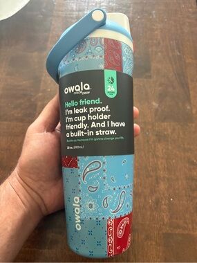 Owala Common Threads In Hand 30oz Free Sip Stainless Steel Water Bottle New 2026